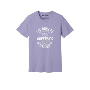 Camiseta informal de algodón 100% con impresión de temas de Buda en 3D, 12 opciones de color, 160-180, colocación de diseño personalizable GSM pesado - Product Image 1