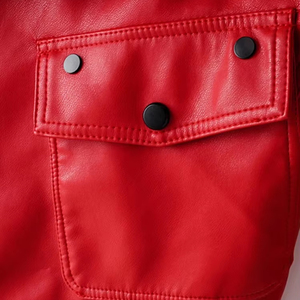 Vestes pour femmes de haute qualité en gros, design élégant, veste en cuir PU, veste en cuir à col rabattu personnalisée - Product Image 6