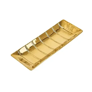 Nouveau plateau de service en aluminium argenté de qualité durable pour le Ramadan Eid Cadeau de bonbons au chocolat servant des fruits Plateau de service - Product Image 3