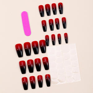 <span class=keywords><strong>Uñas</strong></span> Postizas Hechas a Mano al por Mayor para el Día de <span class=keywords><strong>San</strong></span> Valentín, Forma de Ballet, Negro y Rojo, Suministros para Vendedores de <span class=keywords><strong>Uñas</strong></span> Postizas - Product Image 3