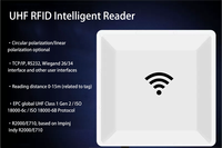 Lecteur de cartes de contrôle d'accès étanche IP65 en ABS, gestion des véhicules, longue portée 33dbm, interface RS232, fréquence 860-960MHz