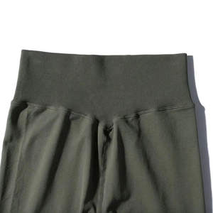 Leggings de sport pour femmes de haute qualité, 100% coton, sans couture, pantalon de fitness, entraînement, taille élastique, uni, yoga - Product Image 6