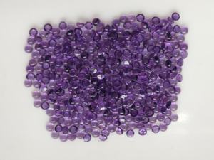 Cabochons ronds d'améthyste africaine de haute qualité 3mm pierre précieuse naturelle SUBOK DE MONTAGNE ROUGE pour la fabrication de bijoux - Product Image 2