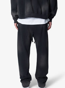 Alta calidad 100% algodón francés Terry Streetwear Sunfade lavado holgado transpirable largo cordones Streetwear Joggers para hombres - Product Image 5