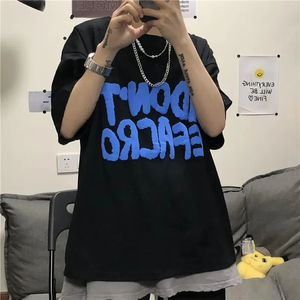 Camisetas de Manga Corta para Hombre, Corte Regular, Cuello Redondo, Impresión de Logotipo Personalizado en Serigrafía, Prenda Teñida, Impresión Puff, Venta al Por Mayor - Product Image 5