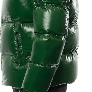 Chaqueta Acolchada Personalizada para Hombre, de Lona, Cuello Alto, Delgada, de Alta Calidad, Envío DDP - Product Image 4