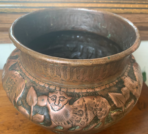 Nouvelle jardinière en cuivre de luxe, décoration d'intérieur, jardinières en métal faites à la main, design unique et créatif, motif portable, classique, salon, bureau - Product Image 3