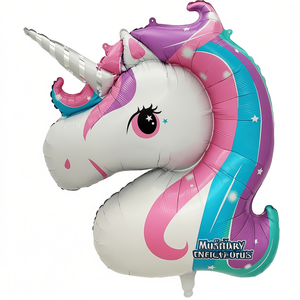 Ballon licorne 44 pouces 111 cm en feuille de Mylar pour décoration de fête - Product Image 1