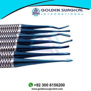Set instrumen bedah gigi, <span class=keywords><strong>7</strong></span> buah Set alat ekstraksi gigi akar Dental bahan Aloi Titanium, set instrumen bedah - Product Image 5