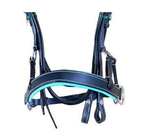 Rembourrage souple en cuir noir de qualité supérieure pour l'équitation et l'équitation - Product Image 4