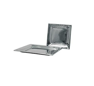 Nouveaux plateaux de service en métal élégants et raffinés, couleur marron, avec poignée, personnalisation disponible pour la vaisselle et les articles de bar - Product Image 4