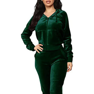 Conjuntos de chándal de terciopelo de invierno de alta calidad para maternidad, transpirables, ecológicos, antibacterianos, ligeros y personalizados para mujer. - Product Image 1