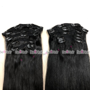 Venta al por mayor 100% Extensión de cabello humano virgen de alta calidad Cinta sin costuras Clip-In Base de tupé de encaje de onda larga recta y profunda - Product Image 2