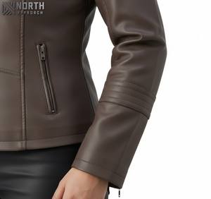 แจ็กเก็ตหนังผู้หญิงหนังสไตล์สตรีทแฟชั่นใหม่สำหรับฤดูหนาว - Product Image 3