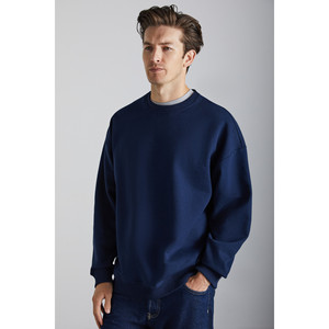 Sweat-shirt à col rond en coton biologique ultra doux pour homme GRIMELANGE Stephan, coupe ample - Product Image 4