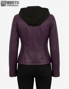 Chaquetas de invierno de cuero genuino para mujeres y hombres Chaquetas de cuero transpirables personalizables unisex - Product Image 2