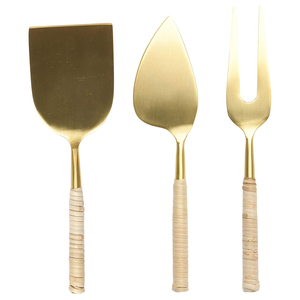 Best Selling Designer Mirrored Steel Chees <b>Set</b> Flatware <b>Set</b> Cheese Spreader Cheese Kit Mini Cheese Slicer by Ambience Lifestyle - Product Image 5