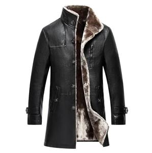 Abrigos Casuales Personalizados al por Mayor para Hombre, Abrigos de Primera Calidad con Cuello Alto, Diseño Elegante, Múltiples Bolsillos, Abrigos de Cuero Vacuno - Product Image 5