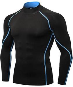 Vêtements de sport personnalisés pour hommes, hauts de compression à séchage rapide, manches courtes et longues, rashguard pour hommes - Product Image 3