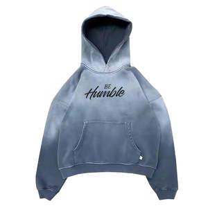 High Quality Cotton Oversize Hoodie Streetwear Thick Fleece Drop Shoulder Plain Blank Custom Men <b>Hoodies</b> - Product Image 1