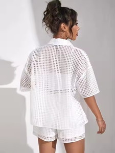 กางเกงขาสั้นสำหรับผู้หญิงกางเกงขาสั้นผ้ายีนส์ระบายอากาศได้ดีพิมพ์ลายได้สำหรับฤดูร้อนโลโก้แบบปรับแต่งได้ - Product Image 2