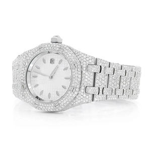 Reloj de Moissanita HQ GEMS Personalizado con Movimiento de Cuarzo, Acero Inoxidable, Esfera de Cristal y Diseño Ligero - Product Image 2