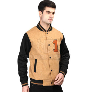 Veste universitaire pour hommes, veste Letterman moderne coupe ajustée style bombardier pour équipe universitaire et vêtements de sport d'hiver - Product Image 6