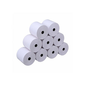 Haute qualité 636mm Jumbo rouleau de papier thermique 55gsm 65gsm Semi brillant Double couche 80x80mm taille étiquette thermique directe caisse enregistreuse - Product Image 4