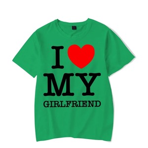 Pareja camiseta a juego gráfico I Love My Girlfriend camiseta I Love My Boyfriend camisa manga corta Mujer amante hombres camisa Top - Product Image 3
