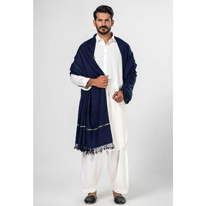 ผ้าคลุมไหล่ขนสัตว์เนื้อนุ่มระบายอากาศได้ดีน้ำหนักเบาสำหรับผู้ชายมุสลิมที่ให้ความอบอุ่นในฤดูหนาว-ส่งตรงจากโรงงาน - Product Image 2