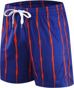 Vente en gros de shorts de basket-ball en maille pour hommes, vêtements de sport BSCI de haute qualité avec broderie, taille plus, avec poches, style - Product Image 3