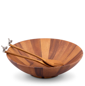 Bol rond en bois moderne en laiton AK avec 2 cuillères et bol unique en métal pour ustensiles de cuisine/ornements de décoration de table - Product Image 1