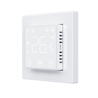 Termostato WiFi de ahorro de energía con ajustes programables semanales, compatible con las series ABB, Schneider y Berker Frame
