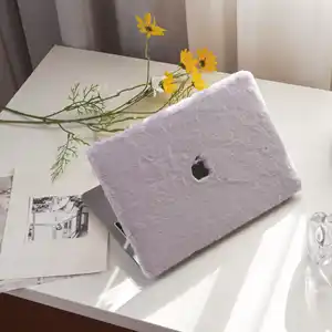 Lavanda Coelho Plush Case MAC Pro 13 M1 MAC pro 14 polegada 15 16 Touch Bar Retina Air 13.6 M3 polegada Laptop Hard Mac caso