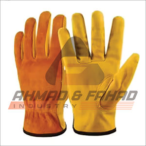 Gants de travail en cuir fendu de haute qualité - Product Image 2