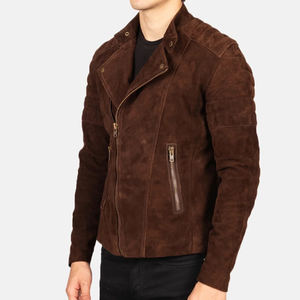 Veste classique en cuir pour hommes en vrac vente en gros de manteaux de motard à la mode avec logo personnalisé vestes de moto OEM fournisseur bon marché - Product Image 2