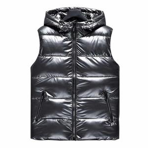 Nouveau design de sweat à capuche à bulles personnalisé veste d'hiver rembourrée pour garder la chaleur veste matelassée unie pour hommes - Product Image 4