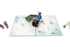 2024 Super vente cartes de voeux d'animaux faites à la main artisanat en papier personnalisable pour les occasions - Product Image 4