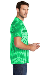 Camiseta blanca informal de verano para hombre, diseño Simple de moda de secado rápido con patrón de tinte de corbata personalizado, Top de manga corta de algodón 100% - Product Image 2