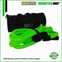 Corde cinétique à double tressage de haute qualité, sangle de remorquage en nylon personnalisée pour kit de récupération 4x4