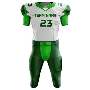 Ensemble d'uniformes de football américain imprimés par sublimation, taille plus, respirant et anti-humidité, pour l'été, directement de l'usine - Product Image 3