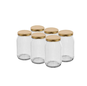 220ml 380ml <b>Storage</b> Honey <b>Box</b> with Aluminum Lid Hexagon Container Honey Glass Jar with Different Size - Product Image 5