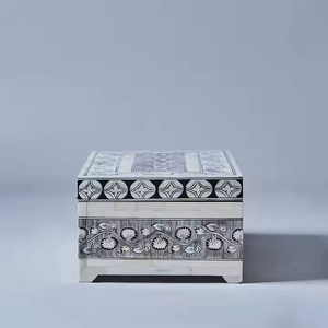 Las mejores cajas de almacenamiento con incrustaciones de hueso de calidad, incrustaciones de perlas Madre, almacenamiento personalizado para el hogar, restaurante, hogar y oficina, elegante y elegante - Product Image 4