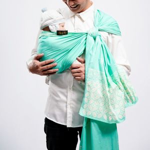 Sling de bebé con patrón étnico tradicional de alta calidad, tela suave y duradera para todos los días, cómodo, elegante, llevar suministros para bebés - Product Image 1