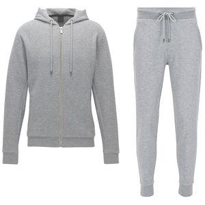 Vêtements de sport tendance, survêtement personnalisé pour hommes, ensemble de sweats à capuche, manches longues, fermeture éclair intégrale, survêtement pour hommes - Product Image 4