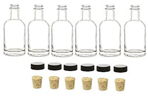 Botella de cristal vacía con tapa para licor, botella de vino de cristal de 50ml, 200ml, 375ml, 500ml, 750ml - Product Image 5