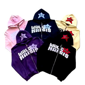 Vente chaude 400 GSM 100% Coton Polaire Vintage Lavé À L'acide Personnalisé Hommes Sweat À Capuche Surdimensionné Qualité Premium Capuche Tissu Solide - Product Image 3