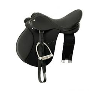 Sillín de caballo inglés hecho de cuero genuino con doble solapa, producto ecuestre de calidad de costura muy fina para jinetes - Product Image 3