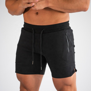 <b>Men's</b> Custom Athletic Gym <b>Shorts</b> <b>with</b> Side Slits and Back <b>Pocket</b> Casual Biker Bodybuilding Sweat <b>Shorts</b> <b>with</b> <b>Zipper</b> <b>Pockets</b> - Product Image 3