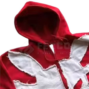 Custom Design Men <b>Distressed</b> Embroidery Hoodies Lightweight <b>Distressed</b> Embroidery Hoodies <b>Top</b> Quality Men Hoodies - Product Image 3